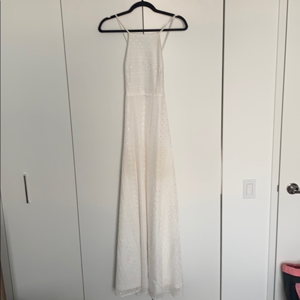 Kimchi Blue White Embroidered Maxi Dress